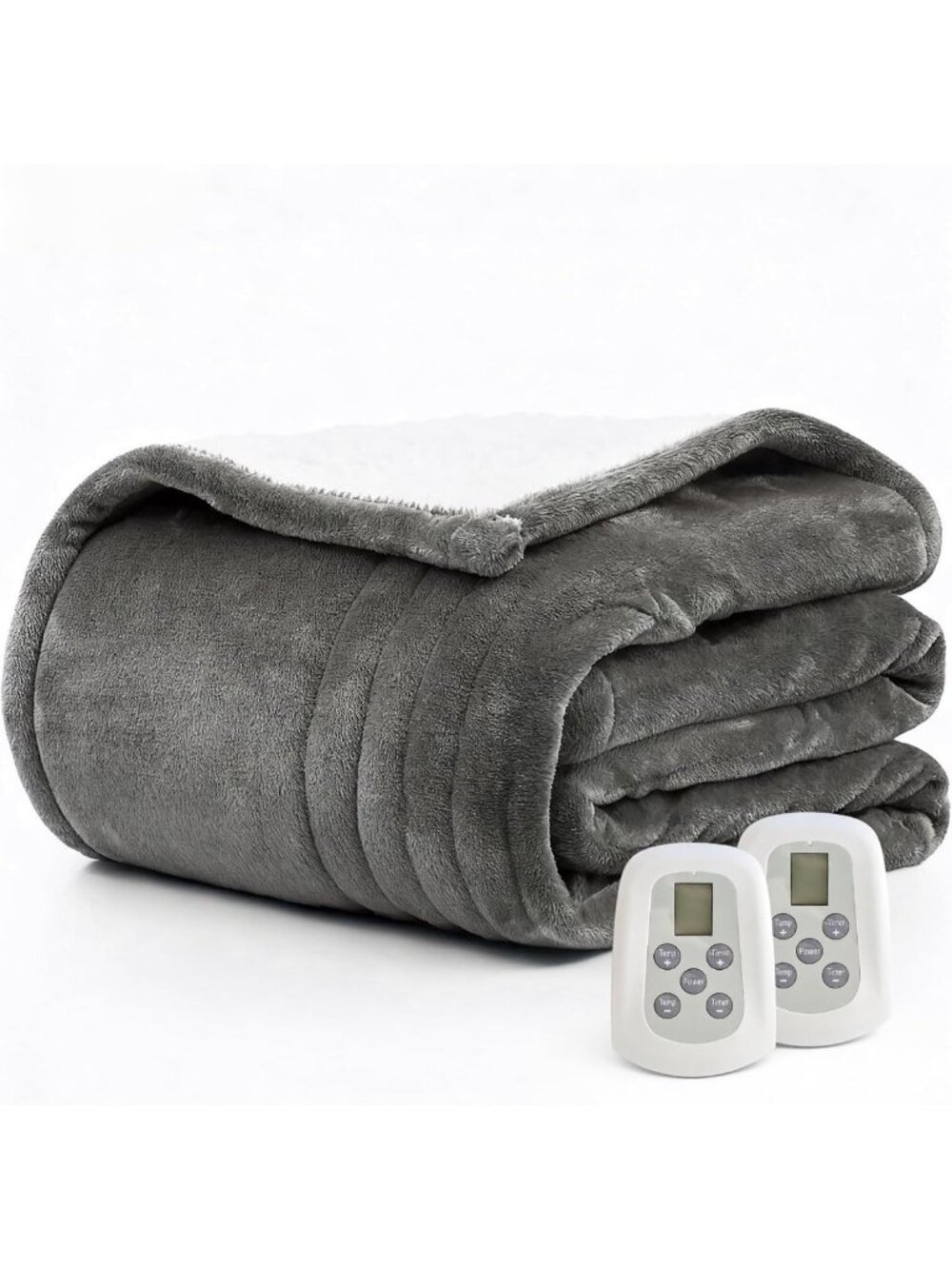 Cozy Queen Size Heated Electric Blanket 84"x90" - Fast Heating, Dual Control, 10
